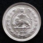 1 ریال محمدرضا شاه پهلوی (دو تاج)